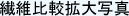 繊維比較拡大写真